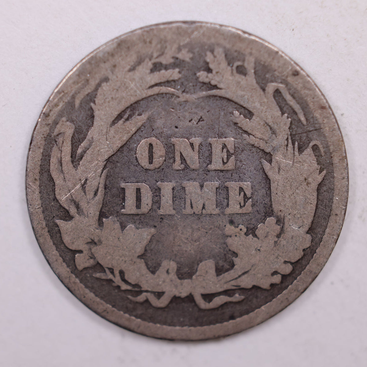 1894 Barber Silver Dime, Good, Circulated Coin, Store #DE036.