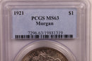 1921 Morgan Silver Dollar., PCGS MS-63., Store SALE