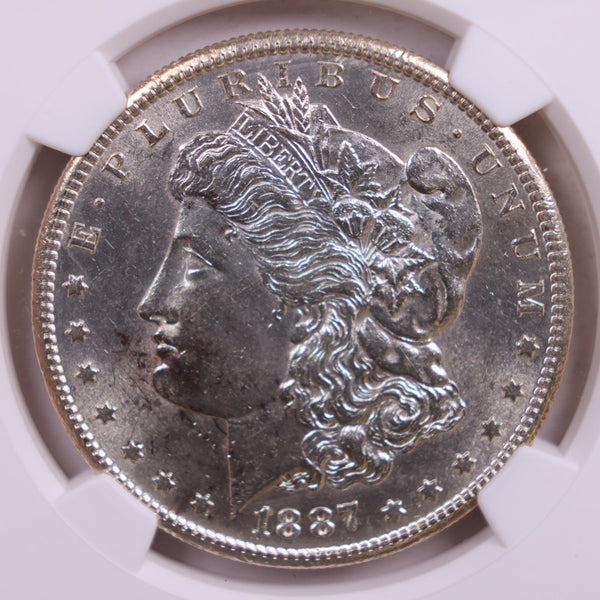 1887-S Morgan Silver Dollar., NGC MS-63., Store SALE #GDR0224.