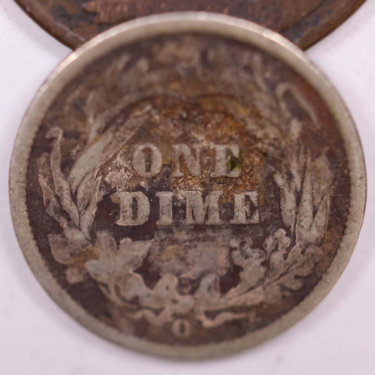 1897-O Barber Silver Dime, Very Good Circulated Coin, Store #DE045.