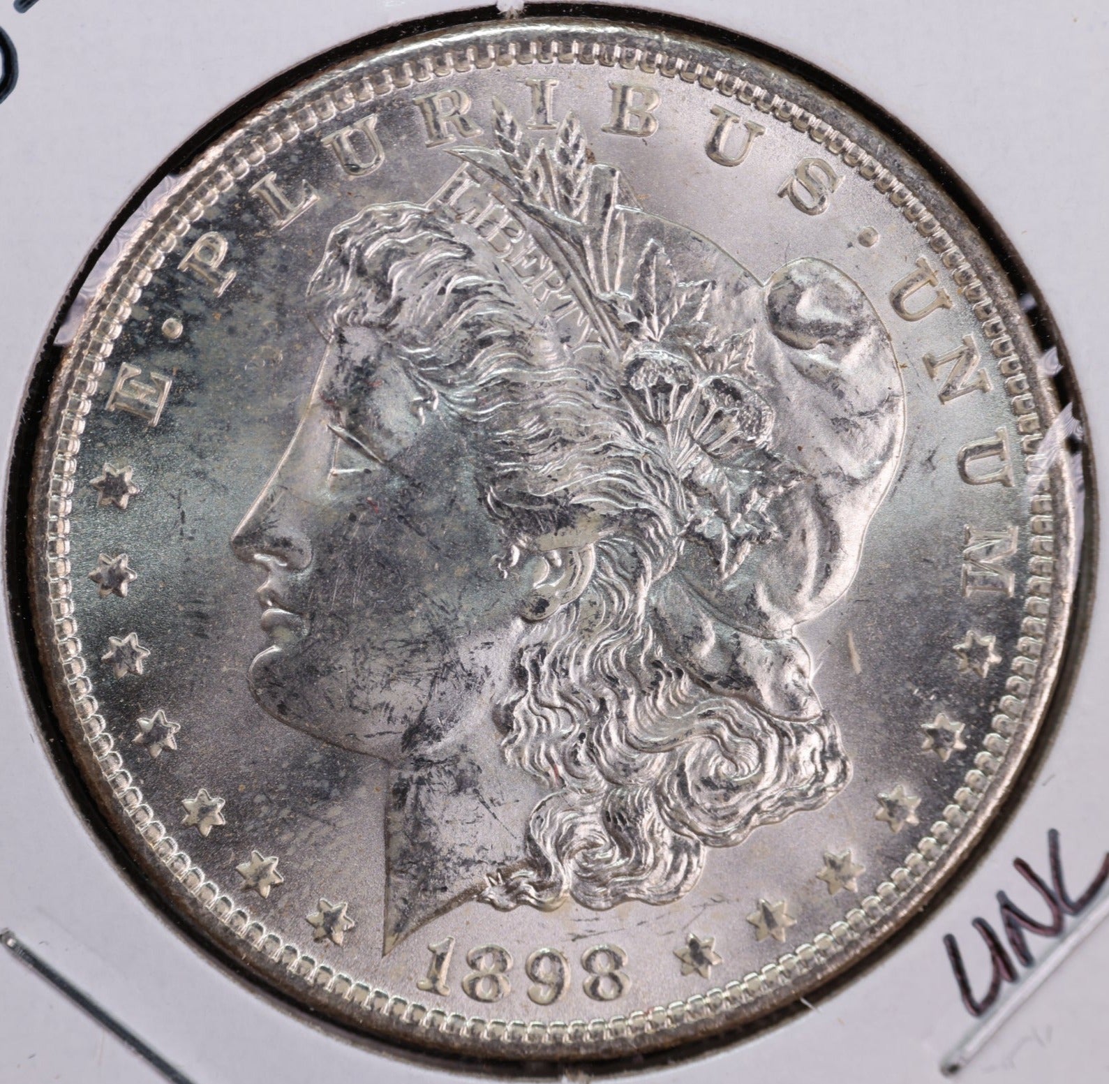 1898-O Morgan Silver Dollar, Mint State Uncirculated Coin, Store #DR0095