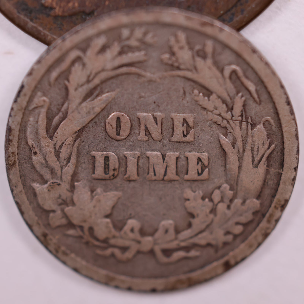 1899 Barber Silver Dime, Fine Circulated Coin, Store #DE050.