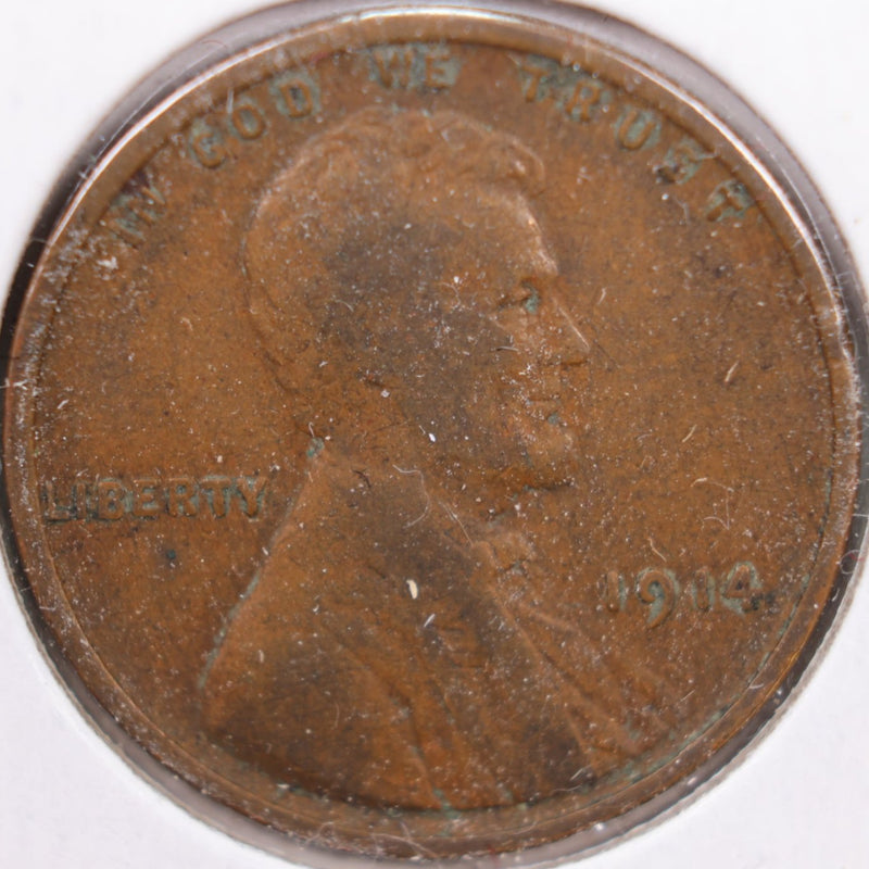1914 Lincoln Wheat Cent, Very Fine Circulated Coin, Store