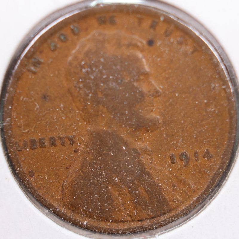 1914 Lincoln Wheat Cent, Fine Circulated Coin, Store