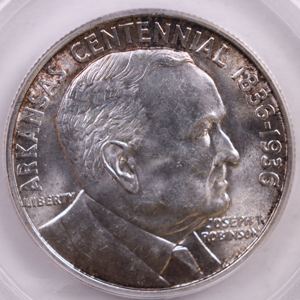 1936 Robinson Silver Half Dollar Commemorative., PCGS MS63., Store #GEC0045.