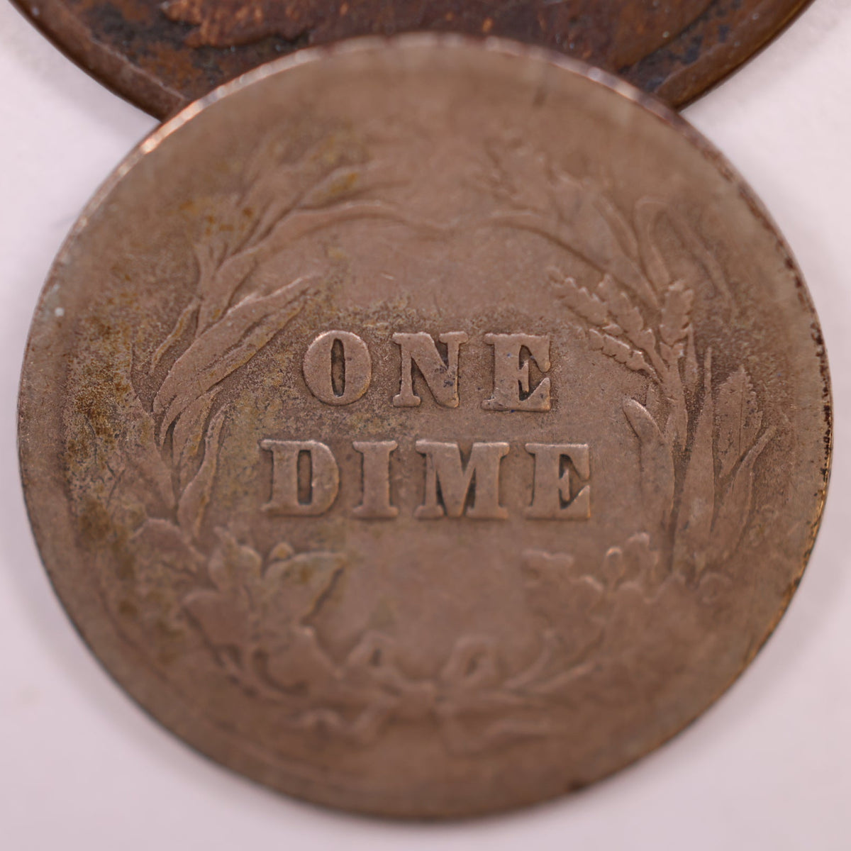 1900 Barber Silver Dime, Fine Circulated Coin, Store #DE053.