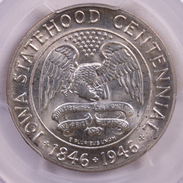 1946 Iowa Silver Half Dollar Commemorative., PCGS MS66., Store #GEC0046.