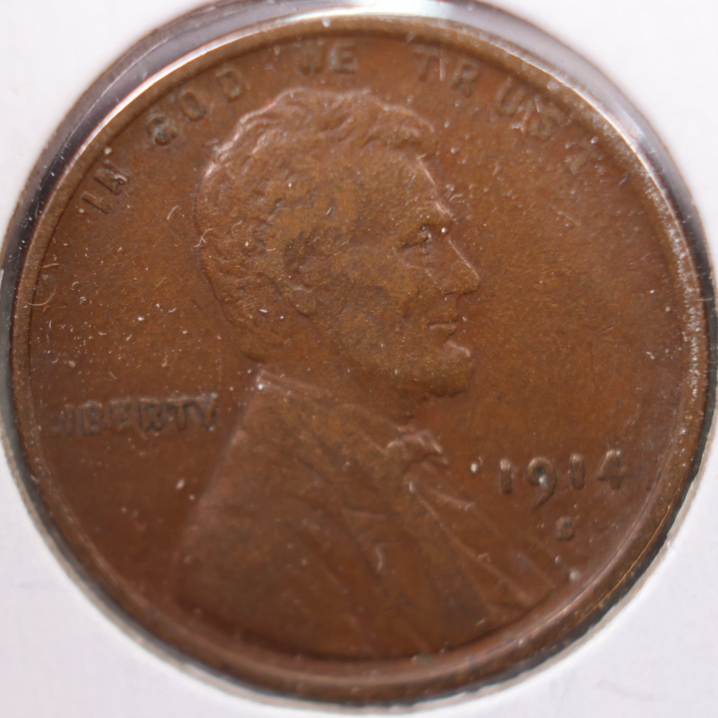 1914-S Lincoln Wheat Cent, Extra Fine Circulated Coin, Store #CT0197