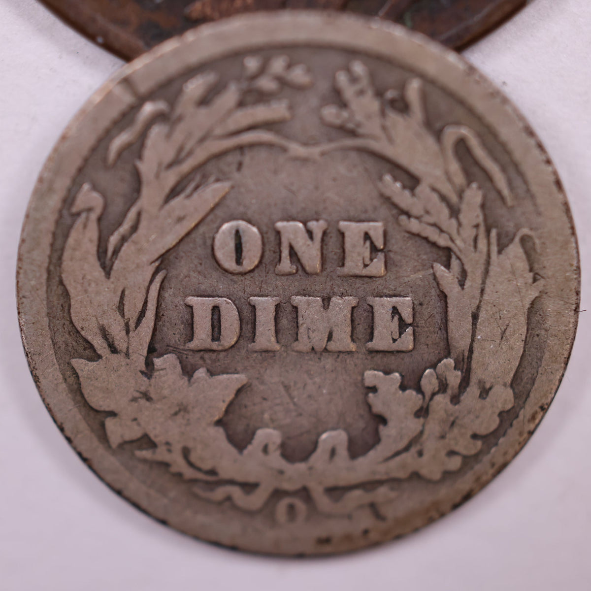 1901-O Barber Silver Dime, Good Circulated Coin, Store #DE057.
