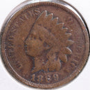 1889 Indian Head Cent, Very Good Circulated Coin, Store