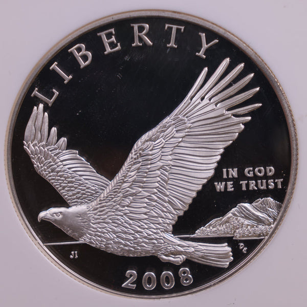 2008-P, Silver Dollar Commemorative, NGC PF-70., Store #GMC183