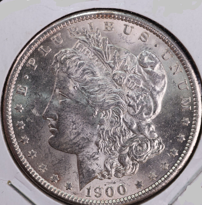 1900 Morgan Silver Dollar, Nice Gem BU Details, Store