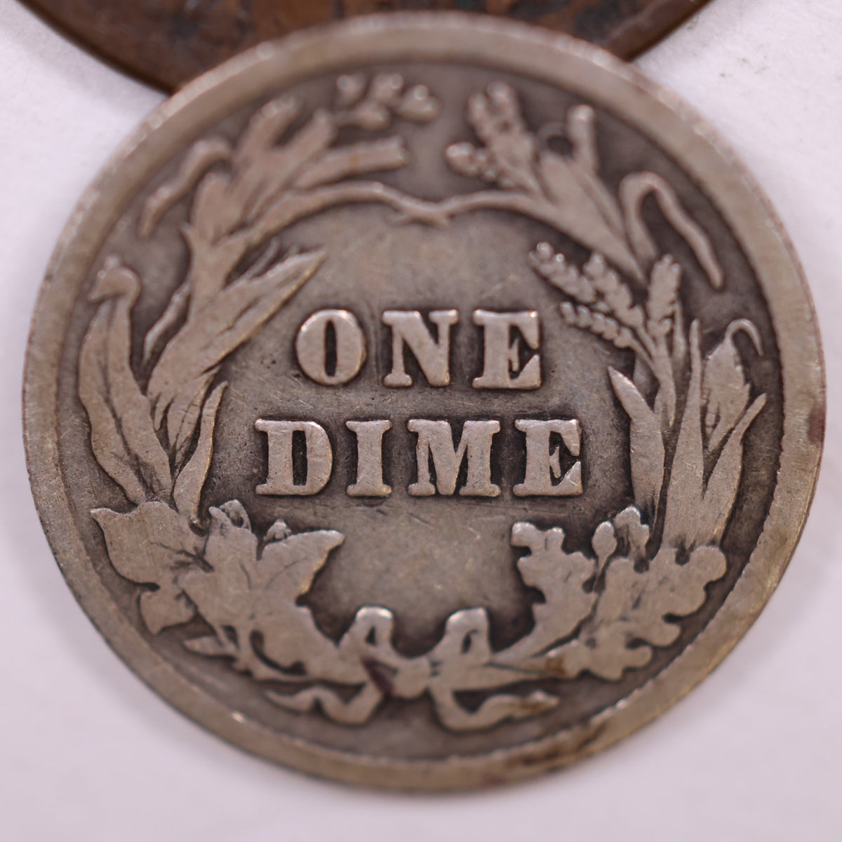 1903 Barber Silver Dime, Very Good Circulated Coin, Store #DE062.