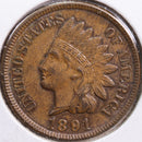 1891 Indian Head Cent, Extra Fine+ Circulated Coin, details, Store