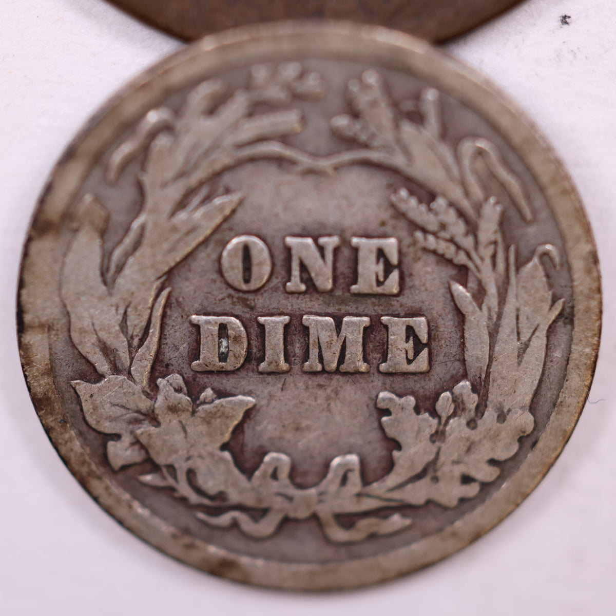 1904 Barber Silver Dime, Good Circulated Coin, Store #DE065.