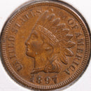 1897 Indian Head Cent, Mint State Uncirculated Coin, Store