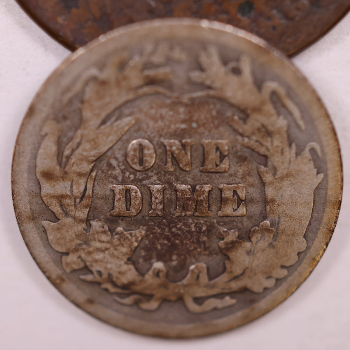 1905 Barber Silver Dime, Good Circulated Coin, Store #DE067.