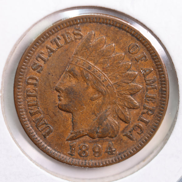 1894 Indian Head Cent, About Uncirculated Coin, Store #CT0841