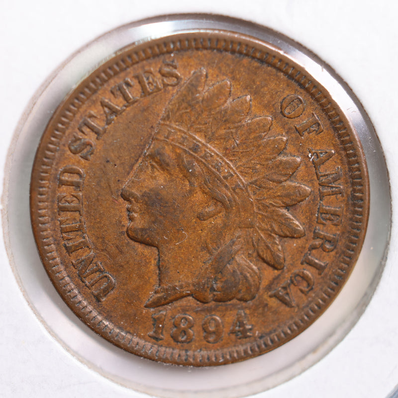 1894 Indian Head Cent, About Uncirculated Coin, Store