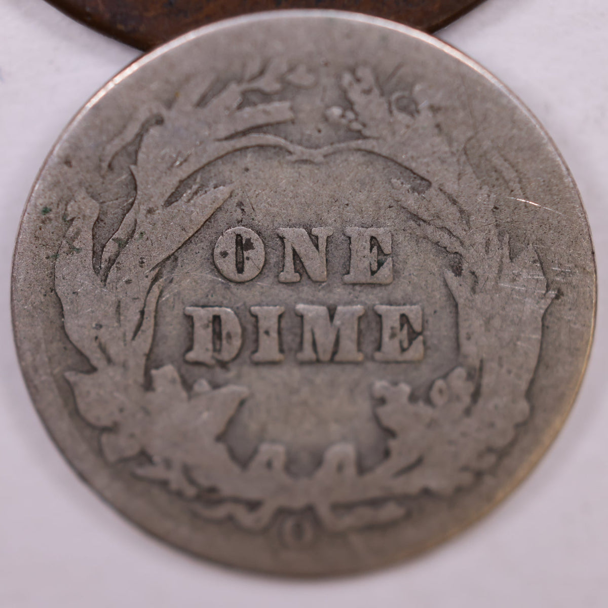 1905-O Barber Silver Dime, About Good Circulated Coin, Store #DE068.