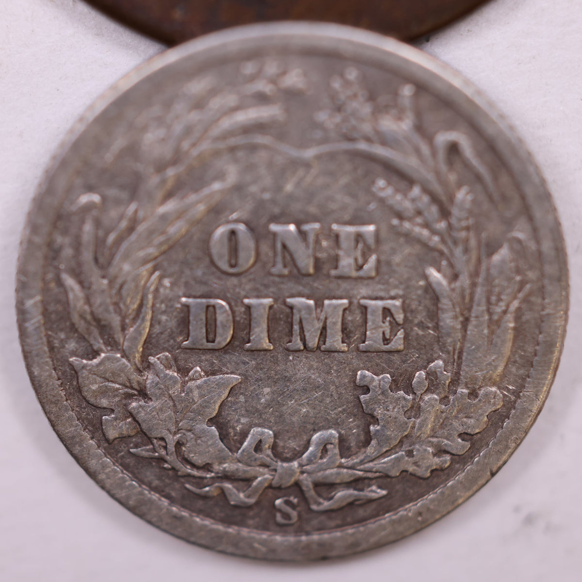1905-S Barber Silver Dime, Very Fine Circulated Coin, Store #DE069.