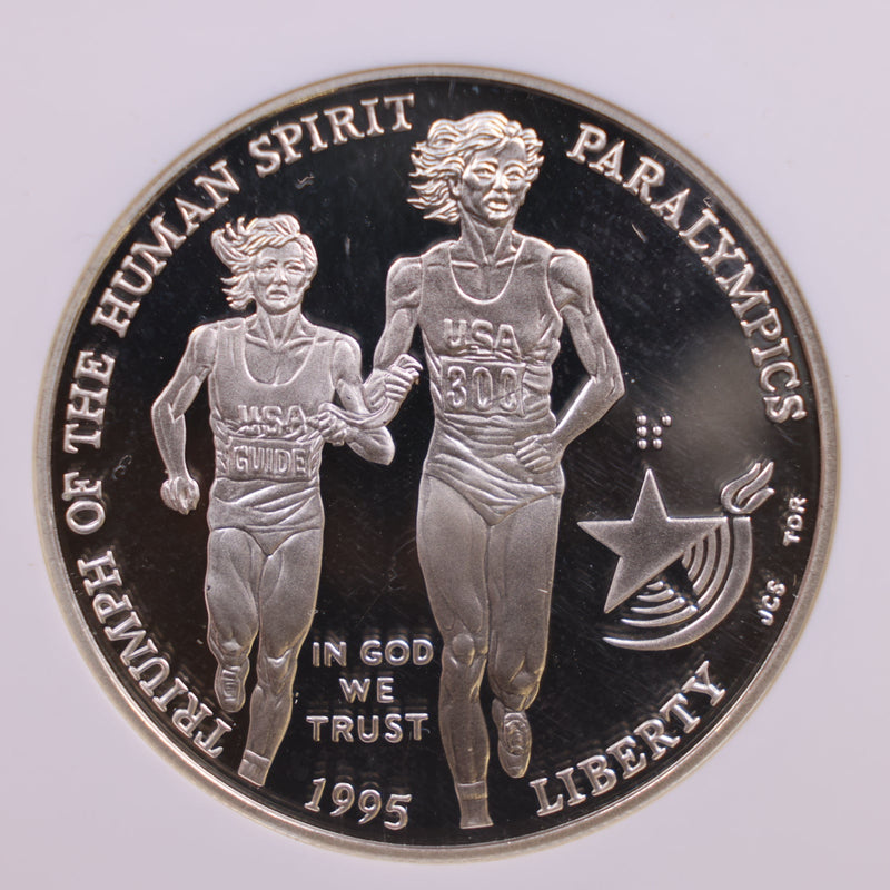 1995-P Olympics, Paralympics Silver Dollar COMMEM., NGC PF-69., Store