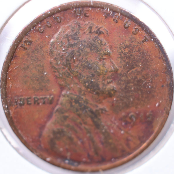 1915 Lincoln Wheat Cent, Very Fine Circulated Coin, Store #CT0214