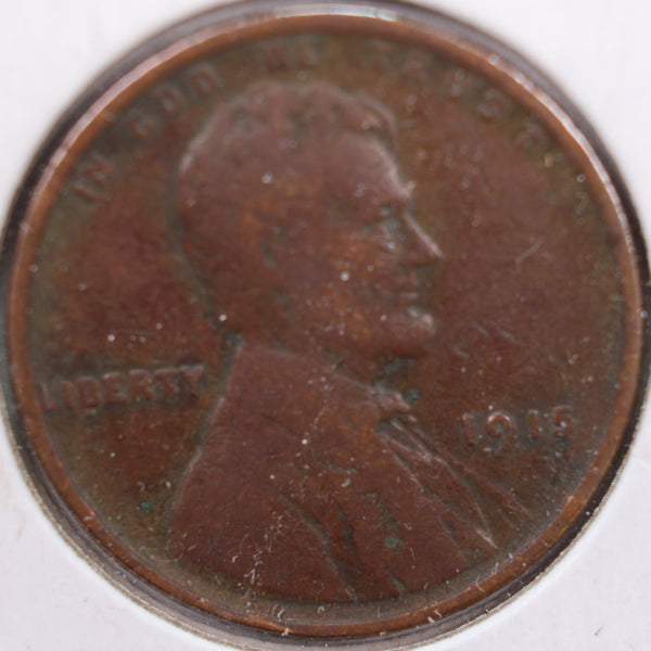 1915 Lincoln Wheat Cent, Very Fine Circulated Coin, Store #CT0215