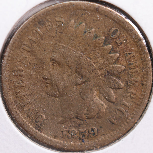 1859 Indian Head Cent, Fine Circulated Coin, Store #CT0845