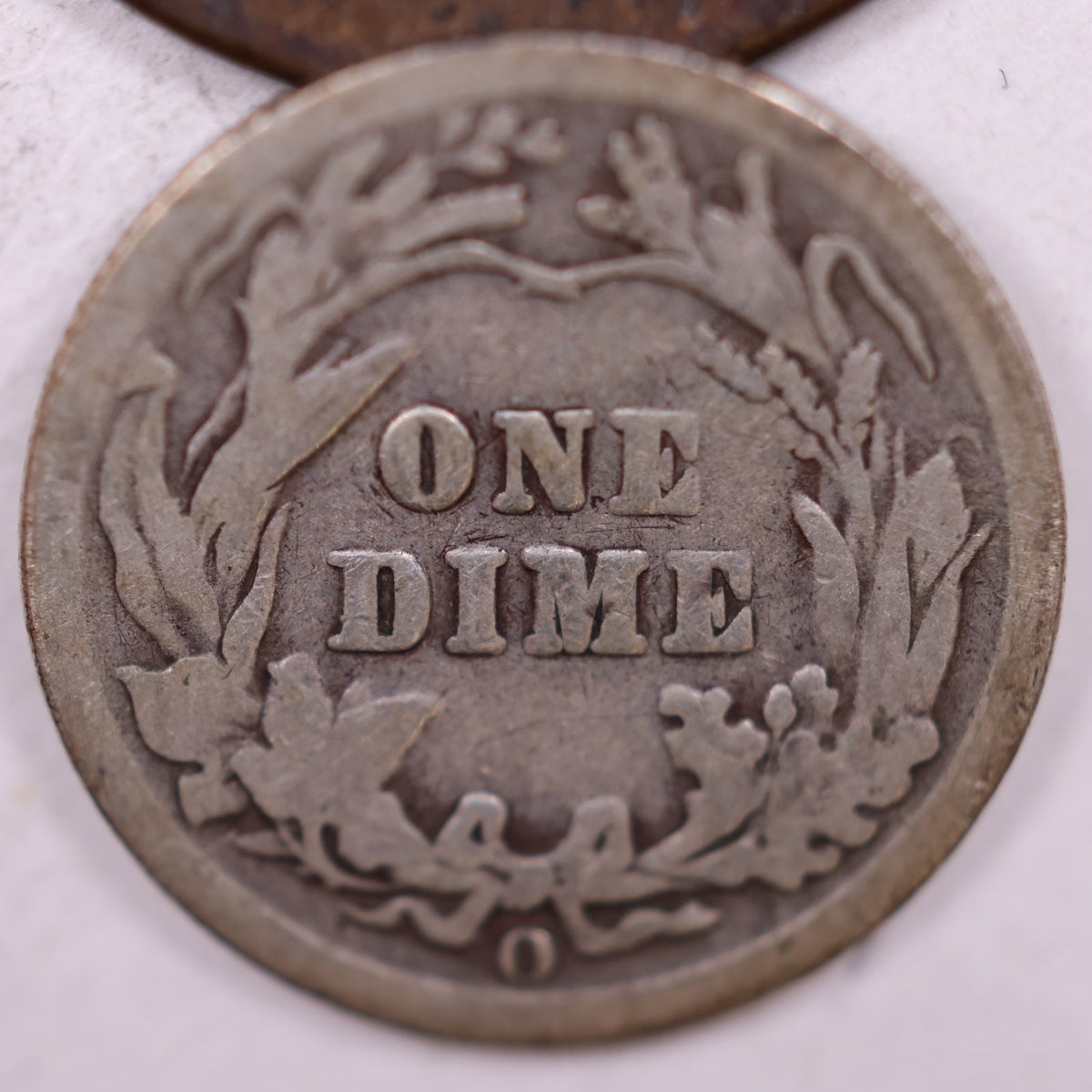 1907-O Barber Silver Dime, Good Plus Circulated Coin, Store #DE076.