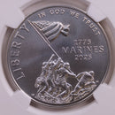 2025-P U.S. Marine Corps, 250th Anniversary, Hand Signed, NGC MS70, Store