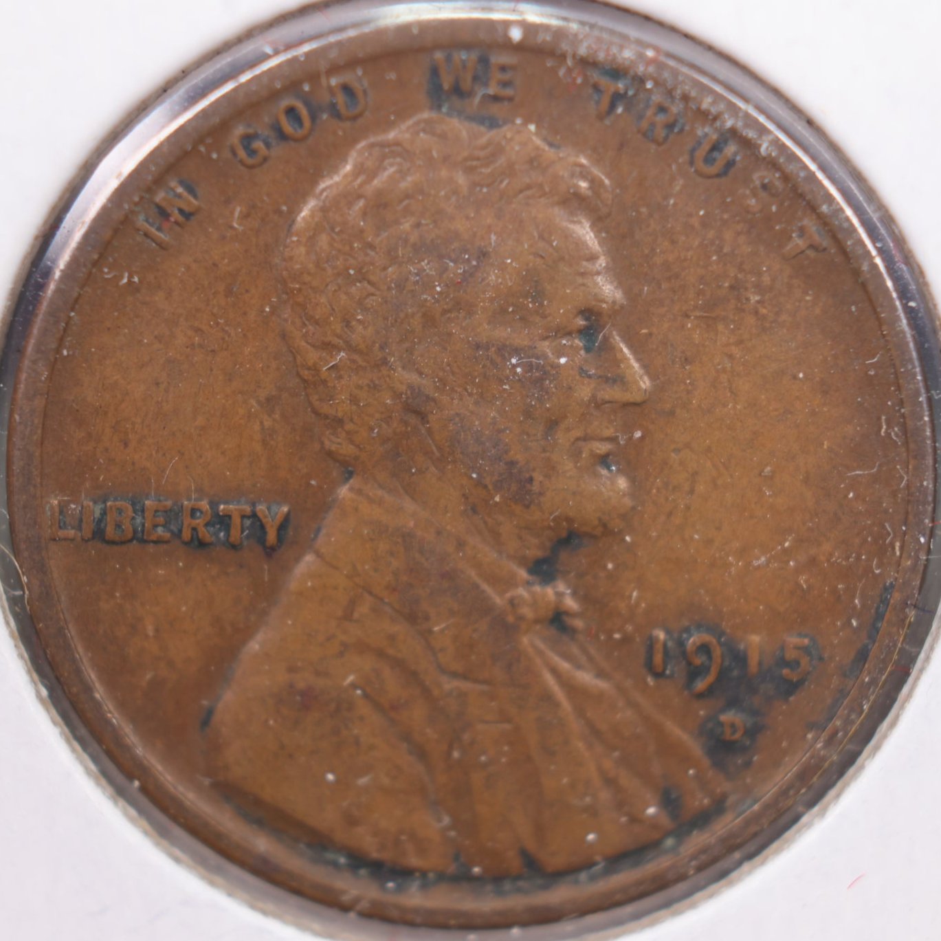 1915-D Lincoln Wheat Cent, Very Fine Circulated Coin, Store #CT0221