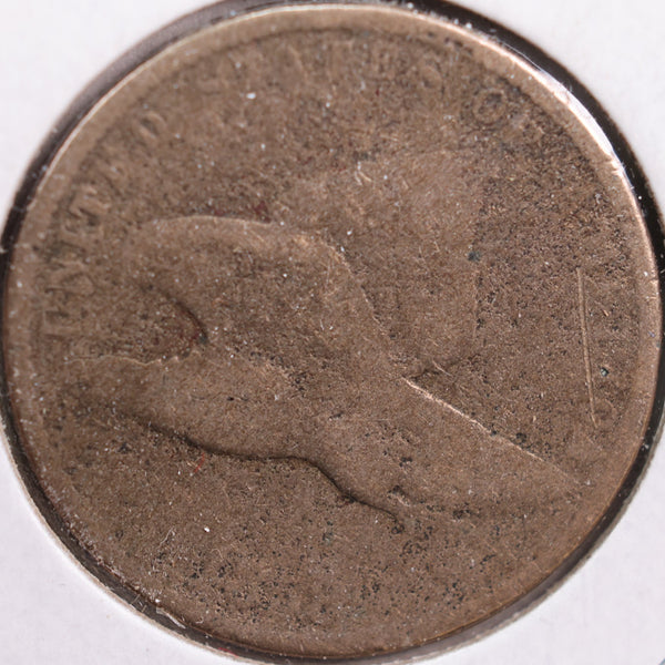 1858 Flying Eagle Cent, About Good Circulated Coin, Store #CT0851