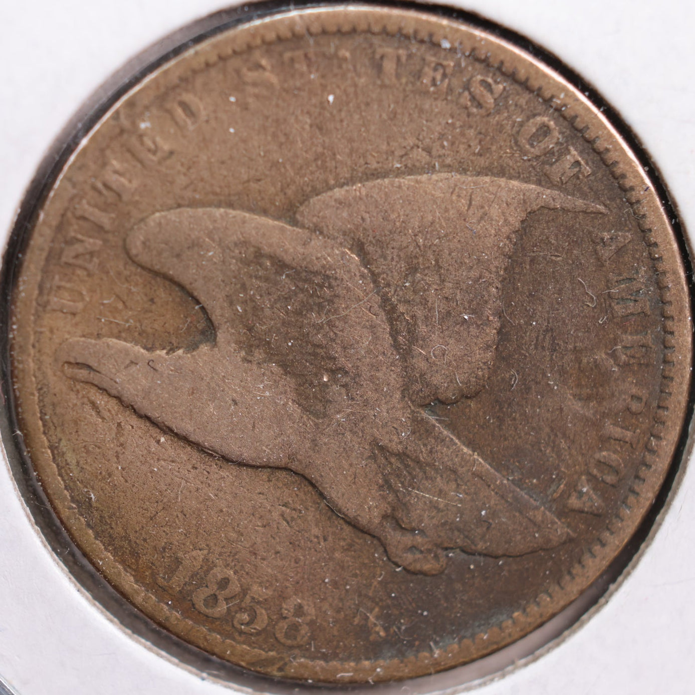 1858 Flying Eagle Cent, Good Circulated Coin, Store #CT0854
