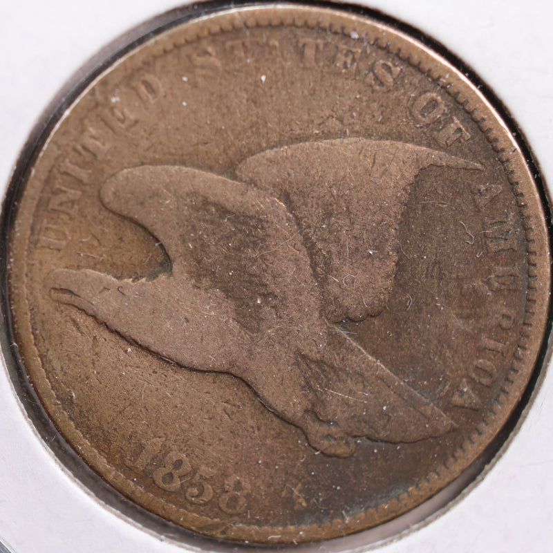 1858 Flying Eagle Cent, Good Circulated Coin, Store