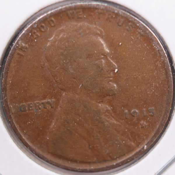 1915-D Lincoln Wheat Cent, Fine Circulated Coin, Store #CT0224