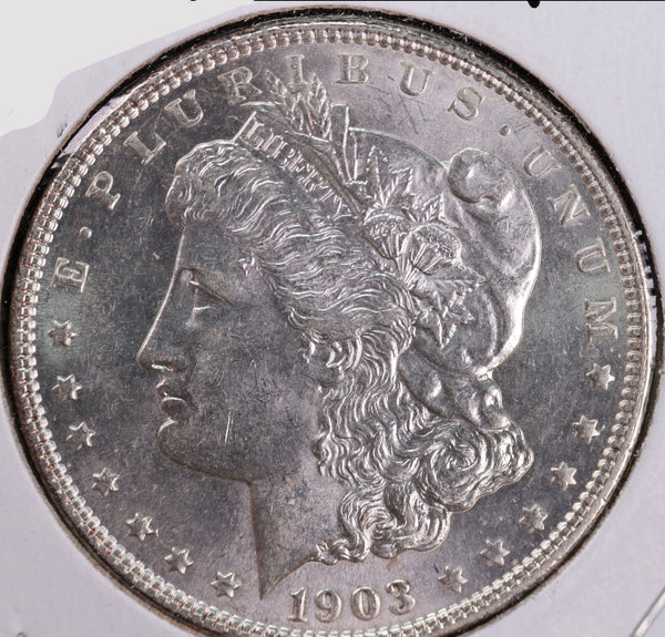 1903 Morgan Silver Dollar, Mint State, Uncirculated Coin., Store #80675