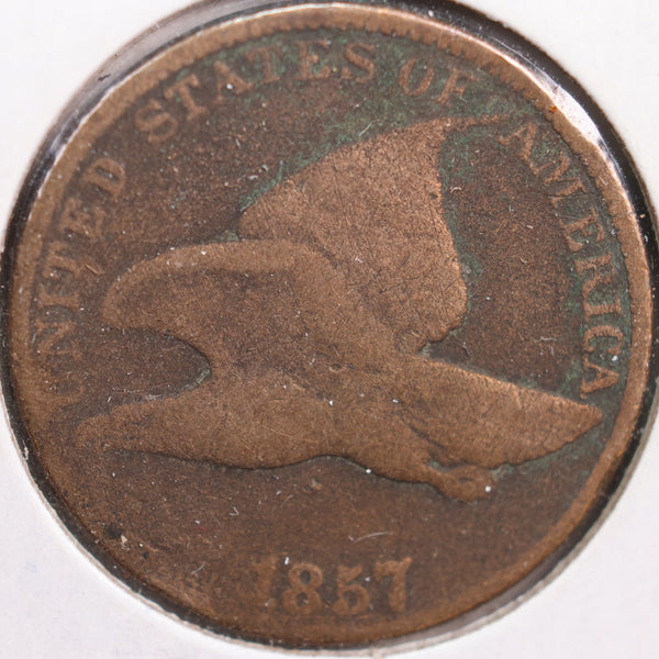 1857 Flying Eagle Cent, Good Circulated Coin, Store #CT0859