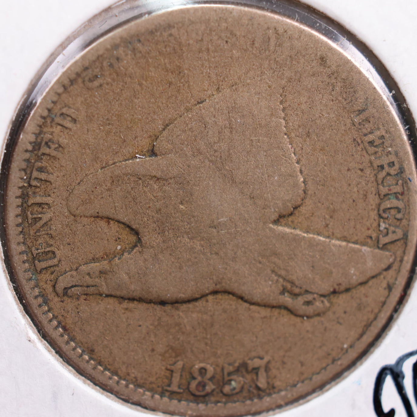 1857 Flying Eagle Cent, Good Circulated Coin, Store #CT0860