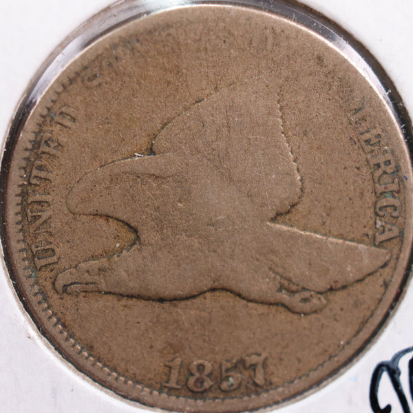 1857 Flying Eagle Cent, Good Circulated Coin, Store #CT0860