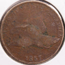 1857 Flying Eagle Cent, About Good Circulated Coin, Store