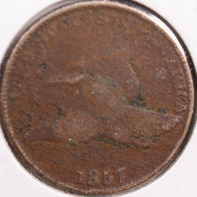 1857 Flying Eagle Cent, About Good Circulated Coin, Store