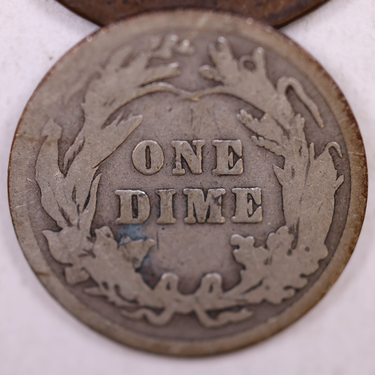 1910 Barber Silver Dime, Good Circulated Collectible Coin, Store #DE086.