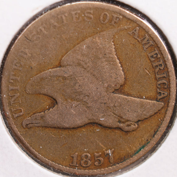 1857 Flying Eagle Cent, Good Circulated Coin, Store #CT0863