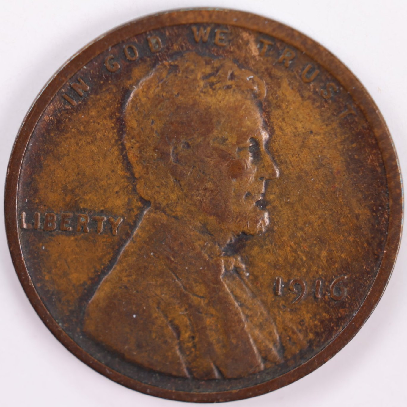1916 Lincoln Wheat Cent, Very Fine Circulated Coin, Store #CT0235