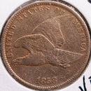 1858 Flying Eagle Cent, Fine Circulated Coin, details, Store