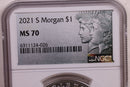 2021-S Morgan Silver Dollar Commemorative, NGC MS-70, Store