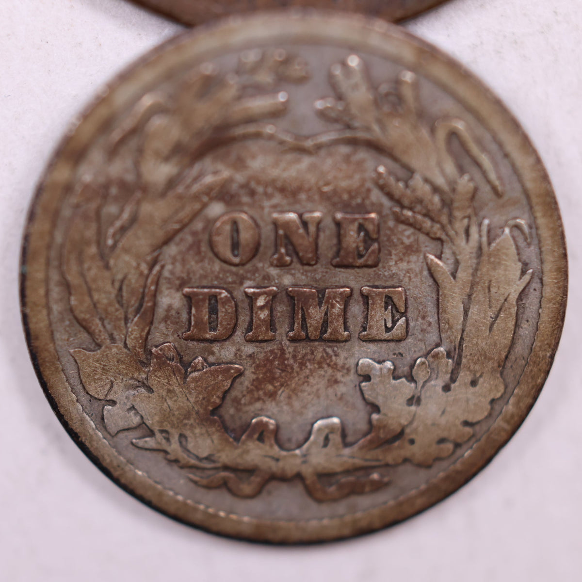 1912 Barber Silver Dime, Very Good Circulated Collectible Coin, Store #DE092.