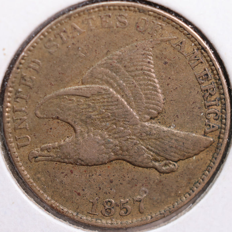1857 Flying Eagle Cent, Extra Fine Circulated Coin, Store