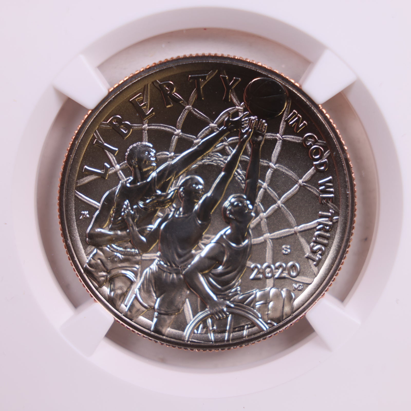 2020-S Basketball Half Dollar Commemorative, NGC MS-70, Store #GMC204.